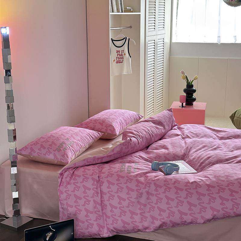 100支长绒棉四件套纯棉亲肤被套床单印花床上用品全棉床上套件