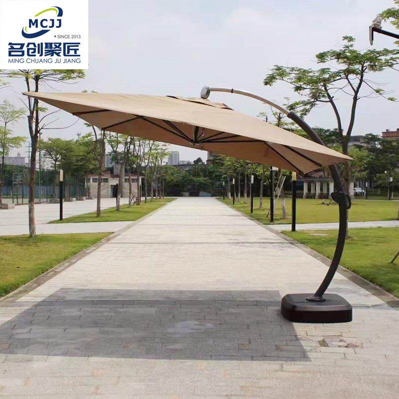 户外遮阳伞 大型摆摊室外花园露台庭院伞 咖啡厅外摆罗马伞香蕉伞