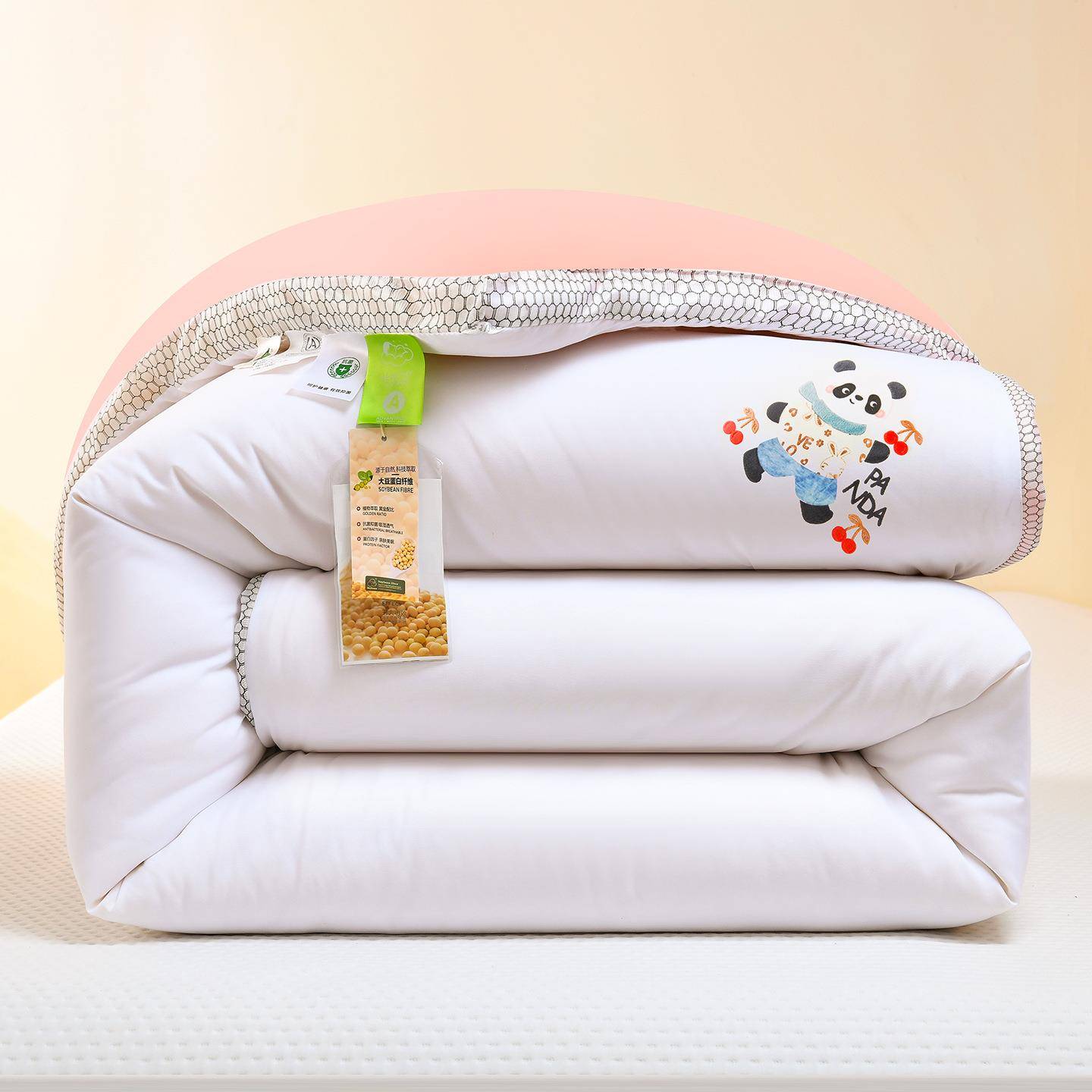 加厚被子爆款新款2025新款立体毛巾绣七孔被大豆纤维被被子被芯