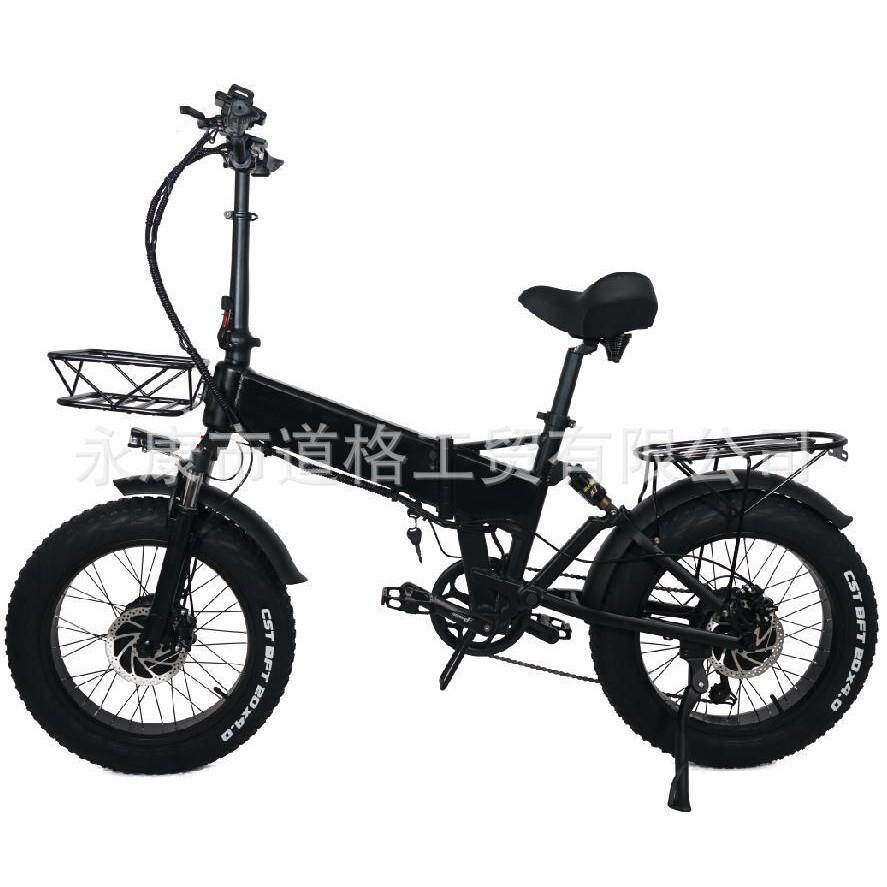 海外仓厂家1000W48V15AH双电机代步自行车带前篮成人款E-bikes