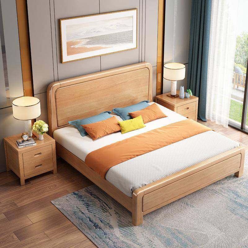 实木床榉木双人婚床1.5米儿童床现代简约主卧小户型储物床出租屋,电子元器件市场,其它元器件,淘宝优惠券,粉丝福利购,淘宝优惠卷