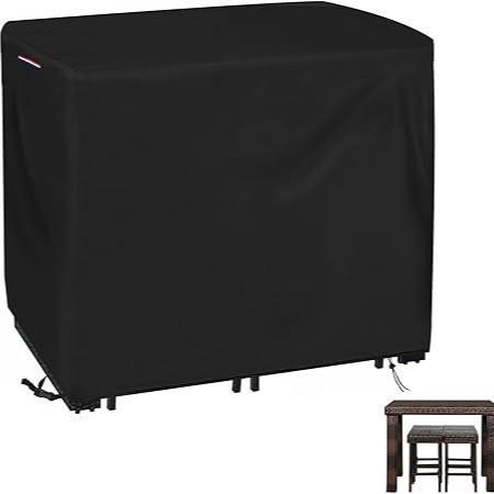 户外酒吧高度桌椅套庭院酒吧套装适用长方形长杆高餐椅套装