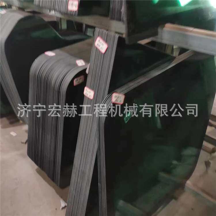 钩机钢化玻璃DX380-9 DX420-9夹胶 后档 右大臂 天窗全车配件