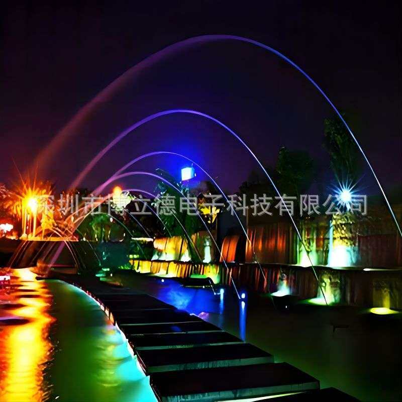 音乐喷泉设备水景波光跳泉不锈钢呐喊喷泉瀑布景观花园广场喷泉