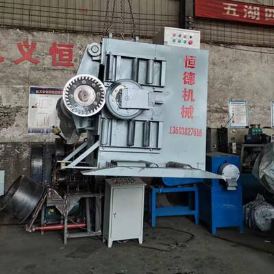 恒德汽车轮胎切圈大型废旧轮胎切顶割边机手动全自动皆可选择