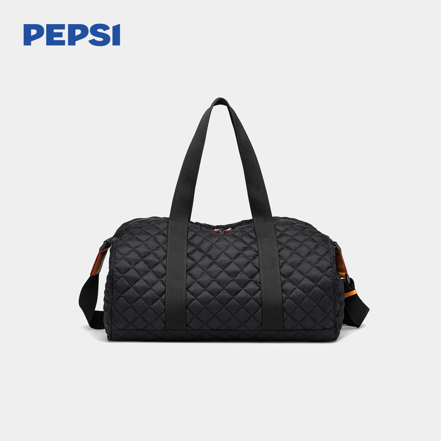 Pepsi/百事PEPSI菱格旅行包大容量手提斜挎包轻便运动收纳