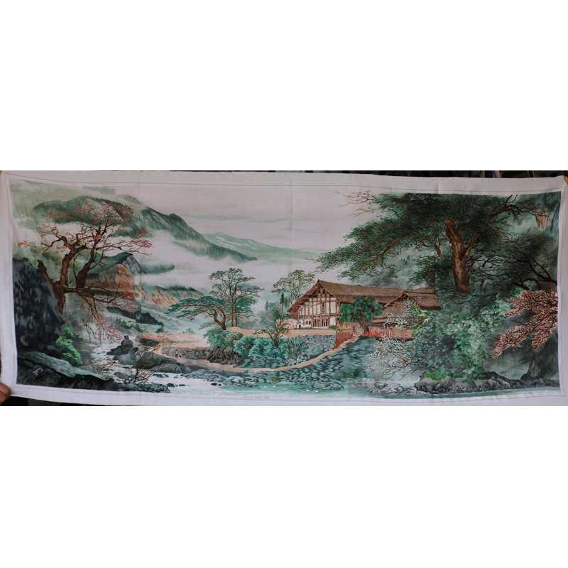 苏绣绣片单面绣客厅办公室装饰画苏州手工刺绣风景画