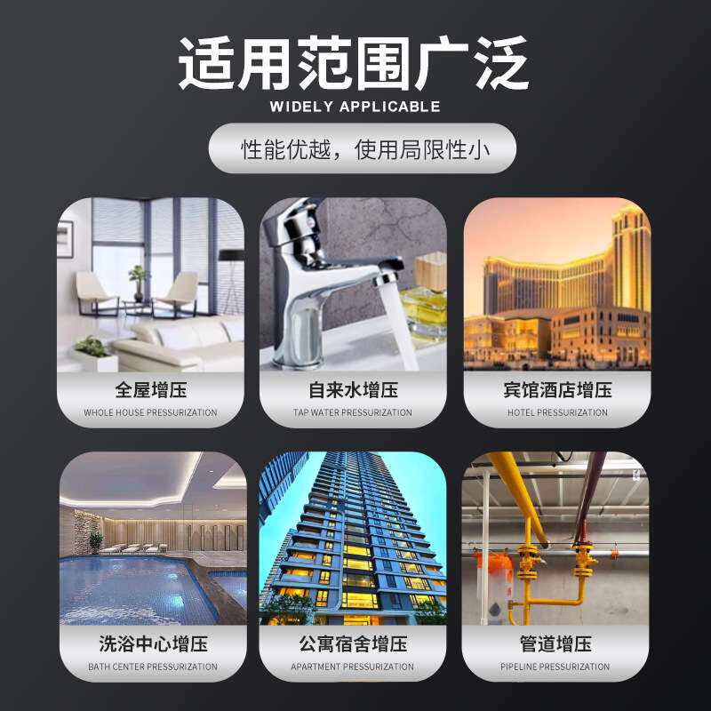 CHL卧式304不锈钢多级离心泵380v220v耐腐蚀静音抽水机管道增压泵