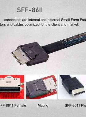 1套 颜色：黑色 材质：PC PCI-E 3.0 M.2 M-key 转 Oculink SFF-8