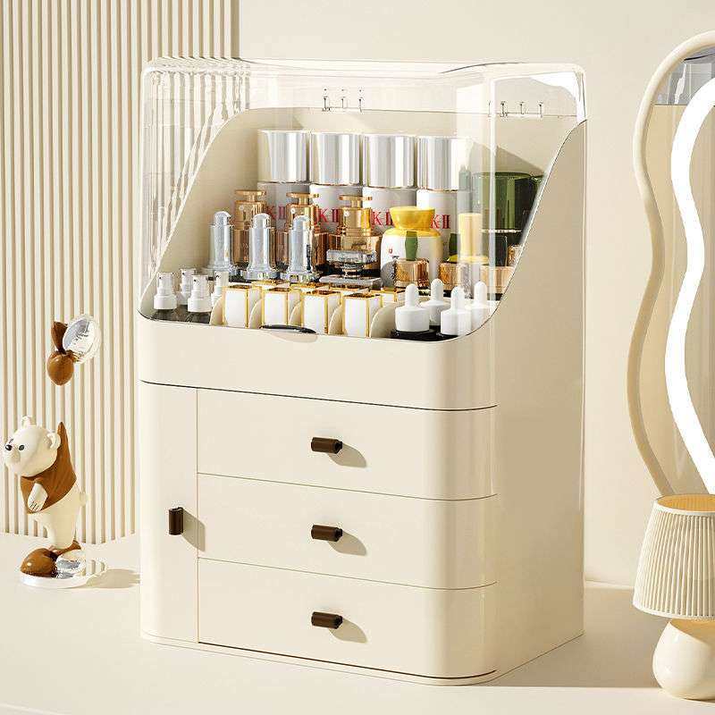 化妆收纳盒防尘透明桌面梳妆台大容量置物架亚克力收纳盒收纳清洁,玩具/童车/益智/积木/模型,遥控车升级件/零配件,淘宝优惠券,粉丝福利购,淘宝优惠卷