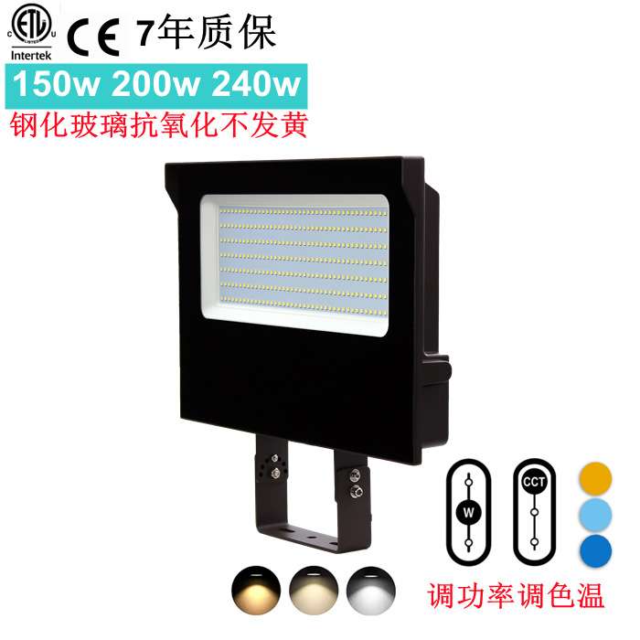 F方形200w露天防水led贴片投光灯广告牌投射灯照树景观草坪泛光灯