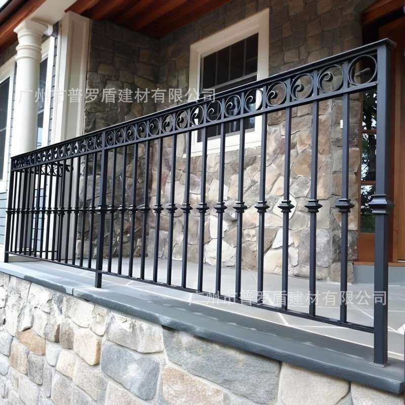 深圳铁艺欧式护栏 阳台铁艺防护栏 复古铁艺护栏围栏 中式护窗