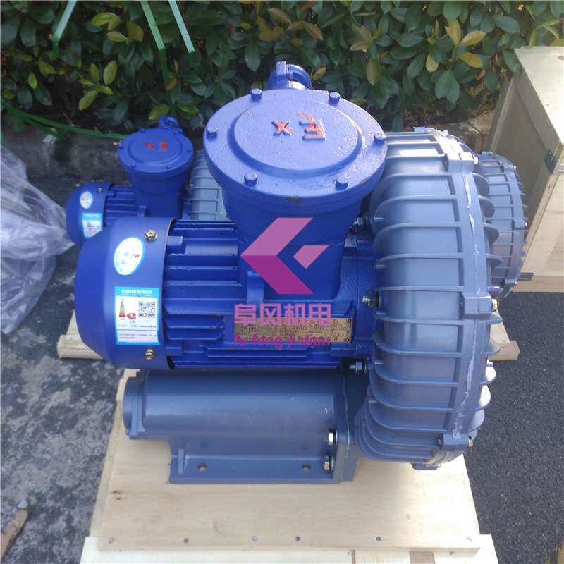 5HP防爆高压鼓风机380v 4kw环形防爆鼓风机 旋涡高压防爆风机