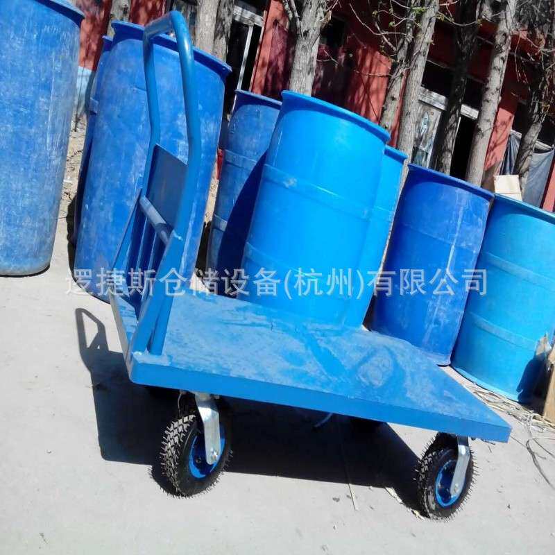 手推车平板车拖车小推车拉货可折叠轻便静音手推车充气轮胎平板车