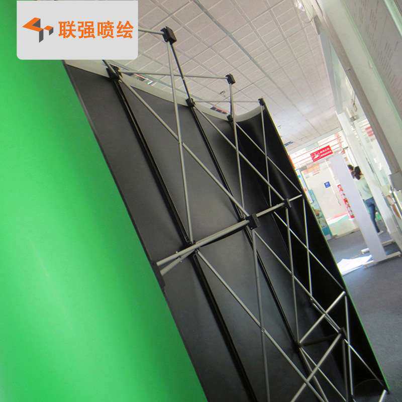 深圳厂家专业制作布拉网展架 弹力热转印画面 多功能背景展示架