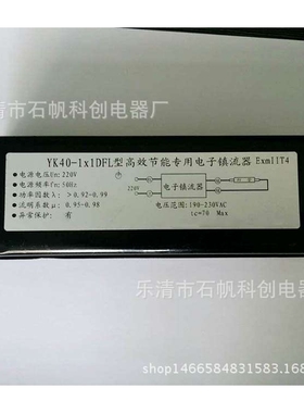 防爆日光镇流器 电子一拖二 全塑日光灯镇流器CDZ218LY10 YK40E
