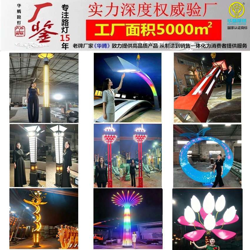 广场大型景观灯园林中式仿古路灯杆庭院灯户外道路特色灯柱现货