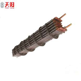 冷干机用铜管铝翅片蒸发器冷凝器制冷设备配件