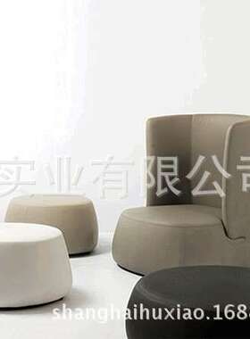 现代简约办公室沙发茶几组合 前台接待沙发 4s店沙发多功能