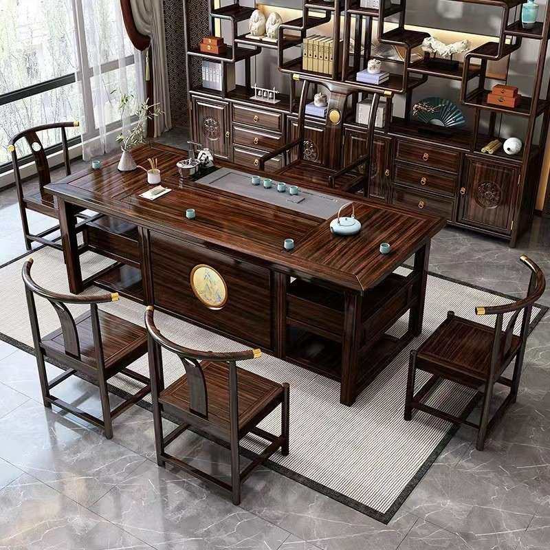 乌金木实木泡茶台多功能客厅新中式茶桌椅组合一体式茶几茶室禅意,鲜花速递/花卉仿真/绿植园艺,割草机/草坪机,淘宝优惠券,粉丝福利购,淘宝优惠卷
