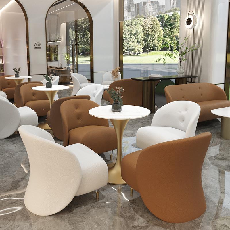 洽谈桌椅组合商务办公室酒店大厅现代简约轻奢售楼处接待会客沙发