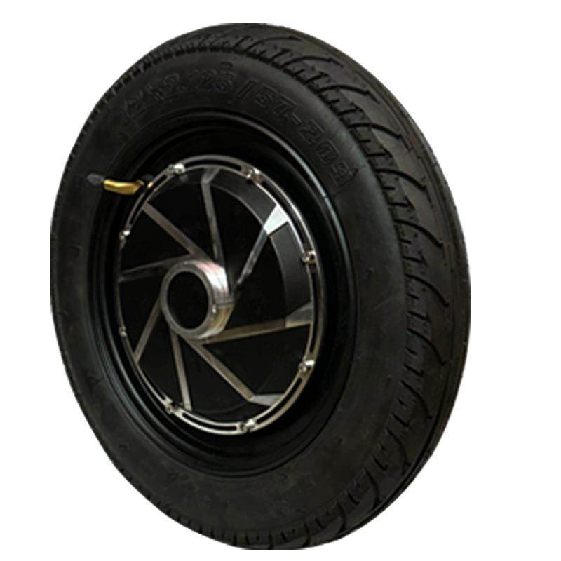 FomaTrade12寸直流无刷轮毂电机48v单边螺纹轴电动四轮