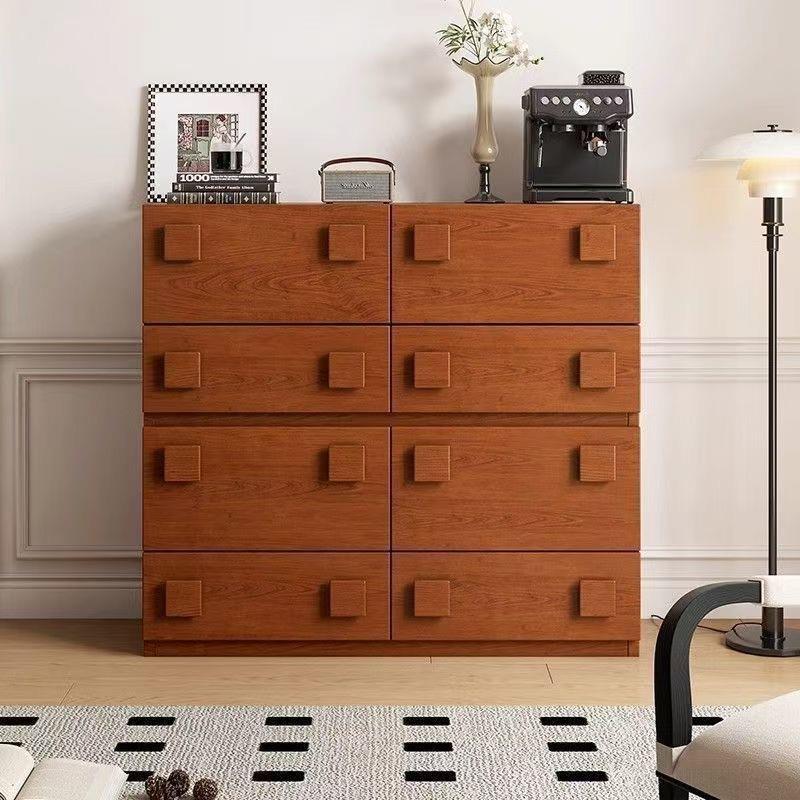 古风实木斗柜柜子家用小户型储物收纳门柜组合沙发边柜落地电视柜