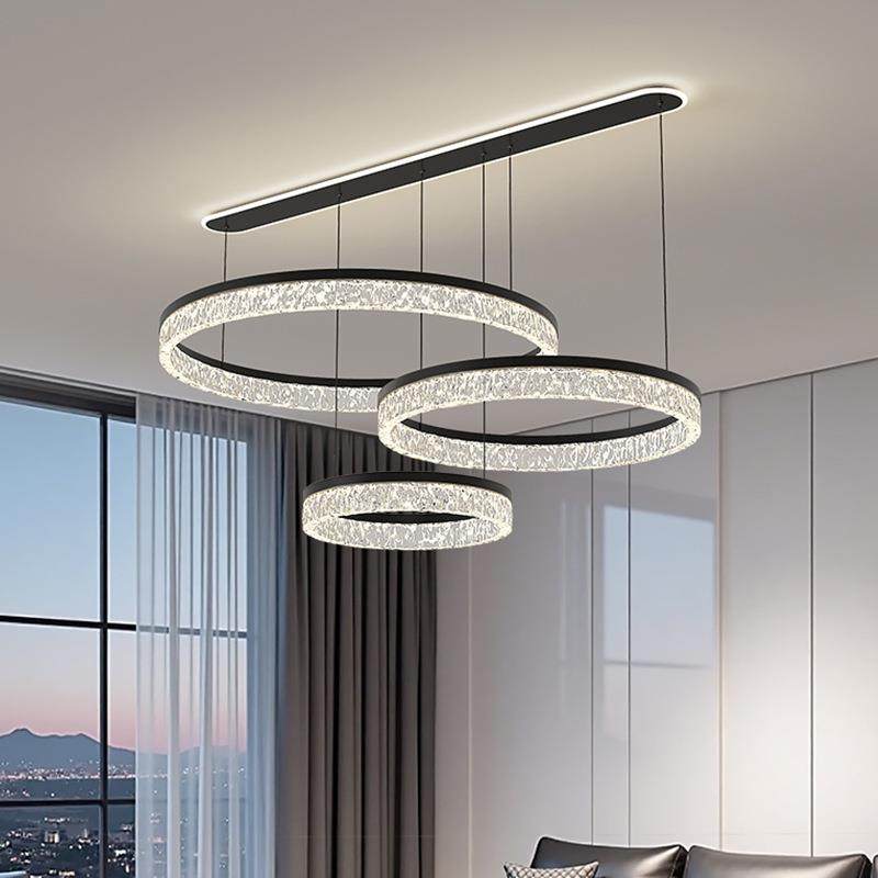 2025新款冰裂纹设计感客厅吊灯意式创意护眼卧室餐厅现代简约吊灯