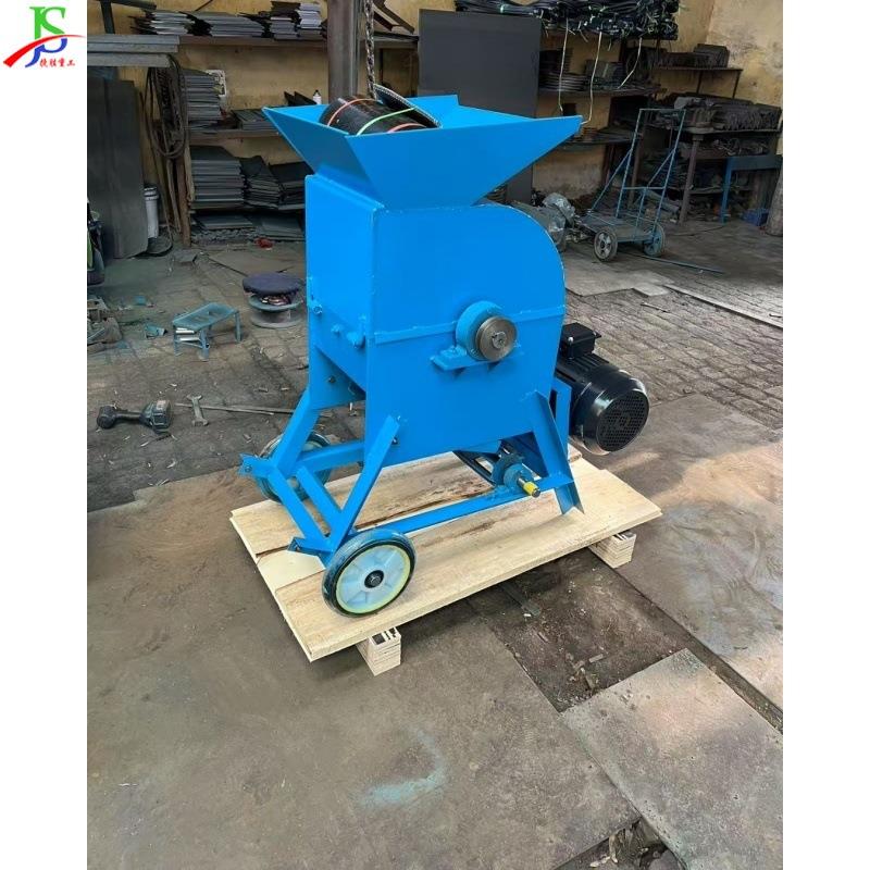 小型营养土粉碎机 可移动式育秧碎土机 豆饼豆渣粉碎设备