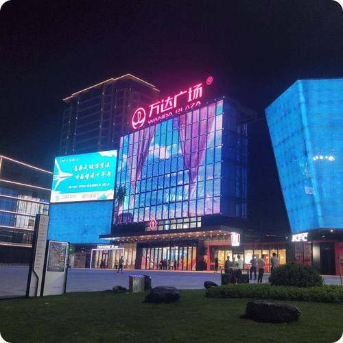 网格屏 led点光源透明防水像素屏柔性屏新媒体柔性透明网格屏厂家