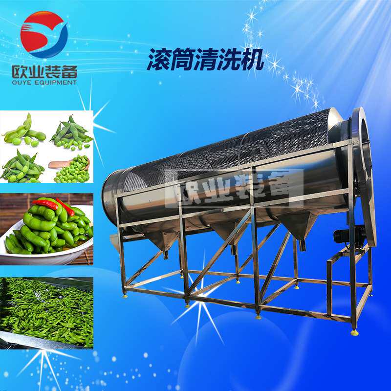 山楂风选生产线 辣椒加工设备 大型毛豆整条流水线机器清洗机