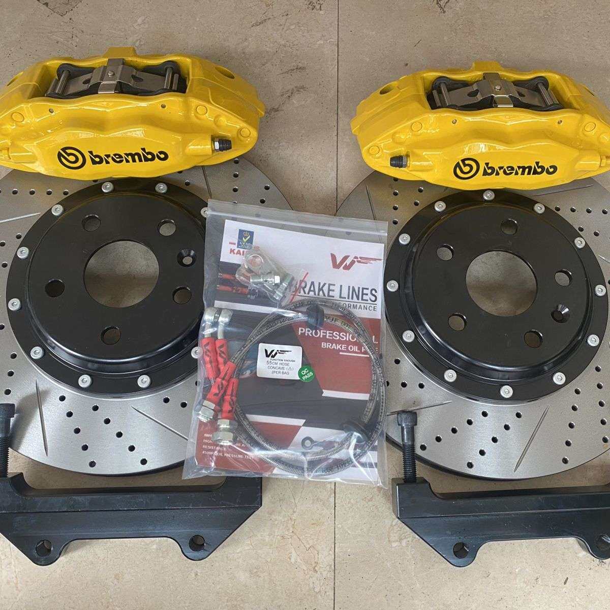 布雷博Brembo F50前轮四活塞刹车卡钳17-20寸330-355盘按车型