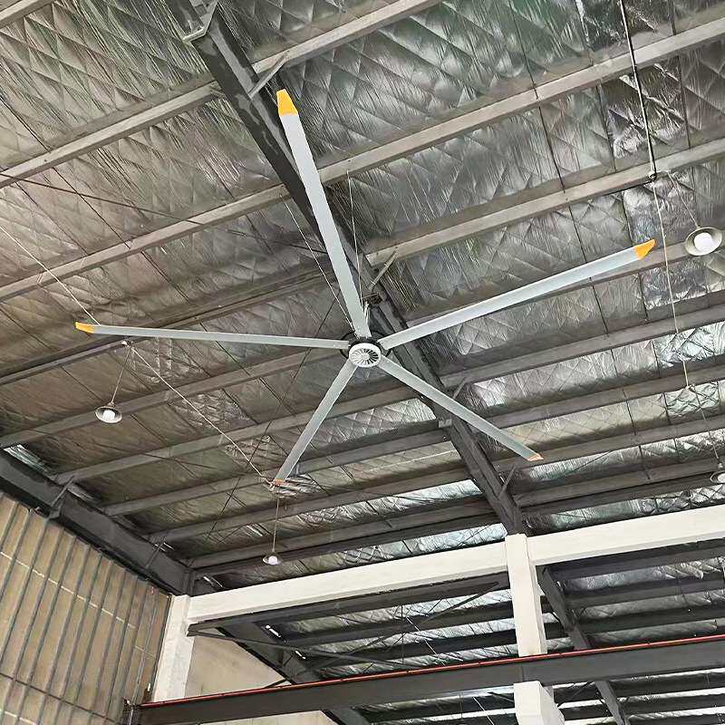 工业永磁大吊扇用于大型工广 学校 机场 体育馆等通风7.3米大吊扇