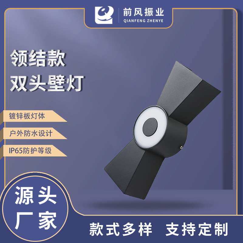 中国结户外壁灯走廊外墙庭院灯阳台壁灯双头现代简约创意灯具