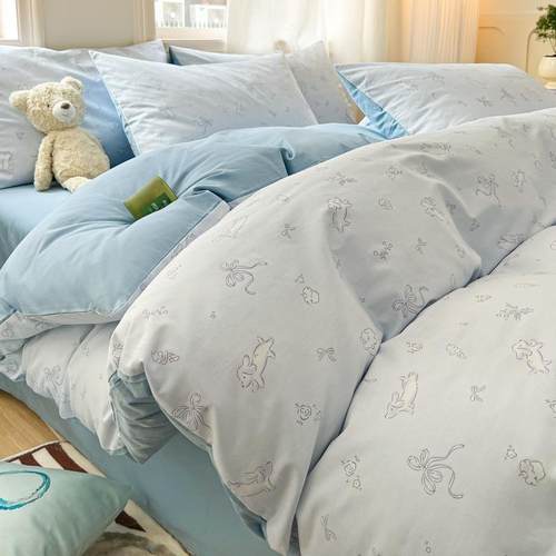 2025新款纯棉全棉被套单件宿舍单人学生150x200x230被罩三四件套