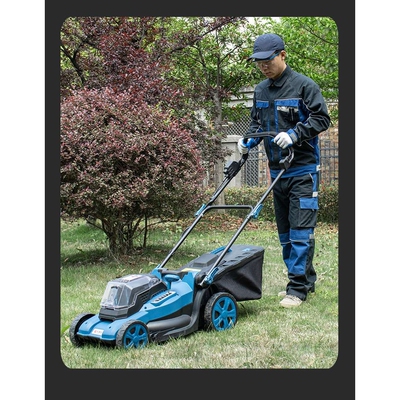 卡曼尼HY1000001锂电割草机 手推式充电式草坪修剪机 电动除草机