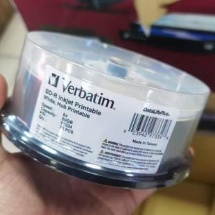 威宝BD 50GB蓝光刻录盘可打印档案级25片P 97334 Verbatim