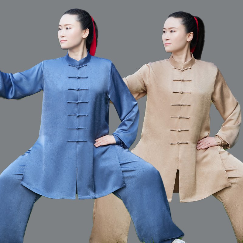太极拳太极服套装春夏新款透气吸汗八段锦武术男女同款练功服表演