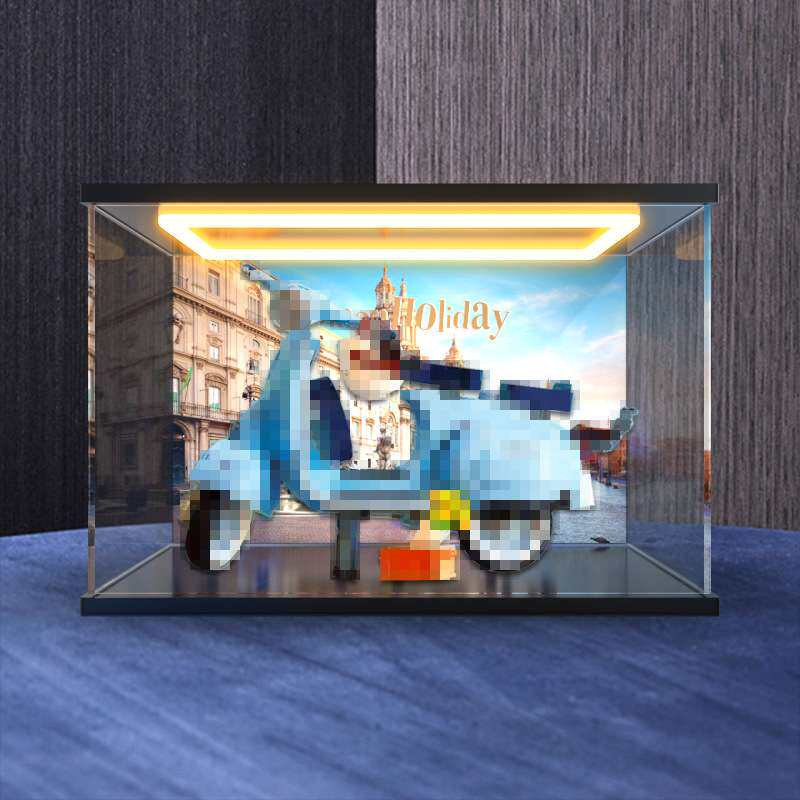 适用10298Vespa韦士柏摩托踏板车罗马假日高清防尘罩回形灯收纳盒