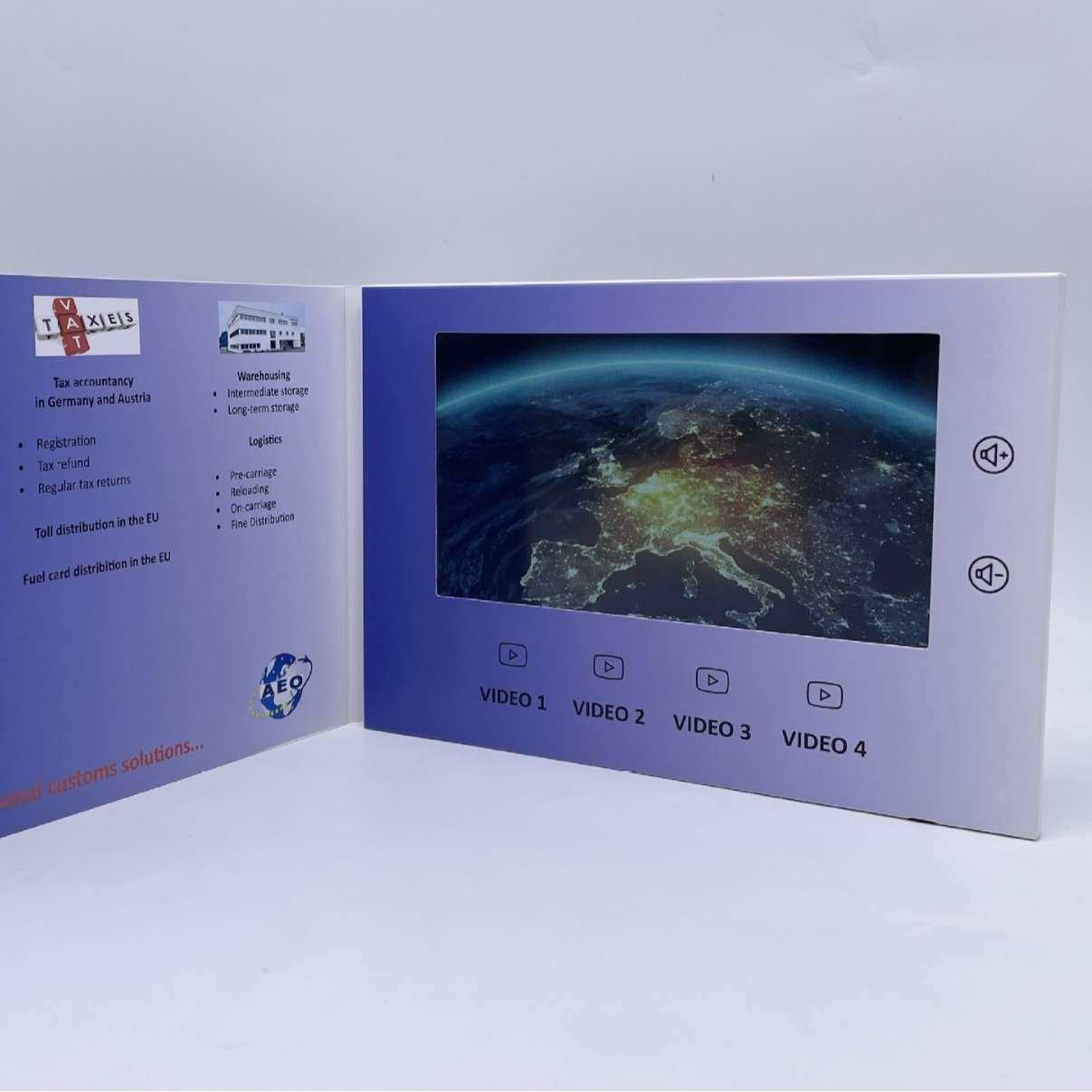 7寸高清 IPS 高清视频贺卡 电子视频广告 数码邀请函 广告视频贺