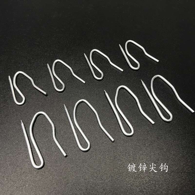 窗帘挂钩大小S尖钩滑轨钩子韩式褶皱穿钩电镀布带钩布叉汽车帘钩