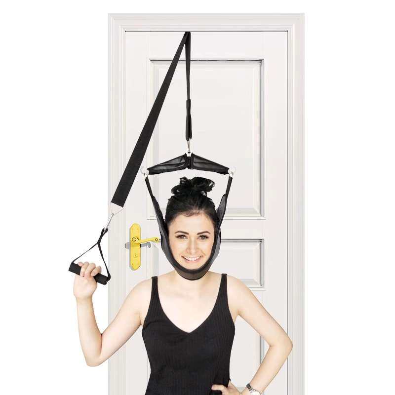 便携式颈椎牵引器外贸牵引带颈部矫正吊脖子疼痛托颈家用理疗神器