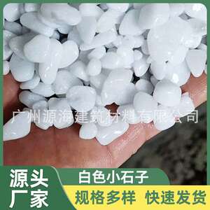 厂家订制北海 小白石子花盆多肉铺面石园艺造景白色石头装饰供应
