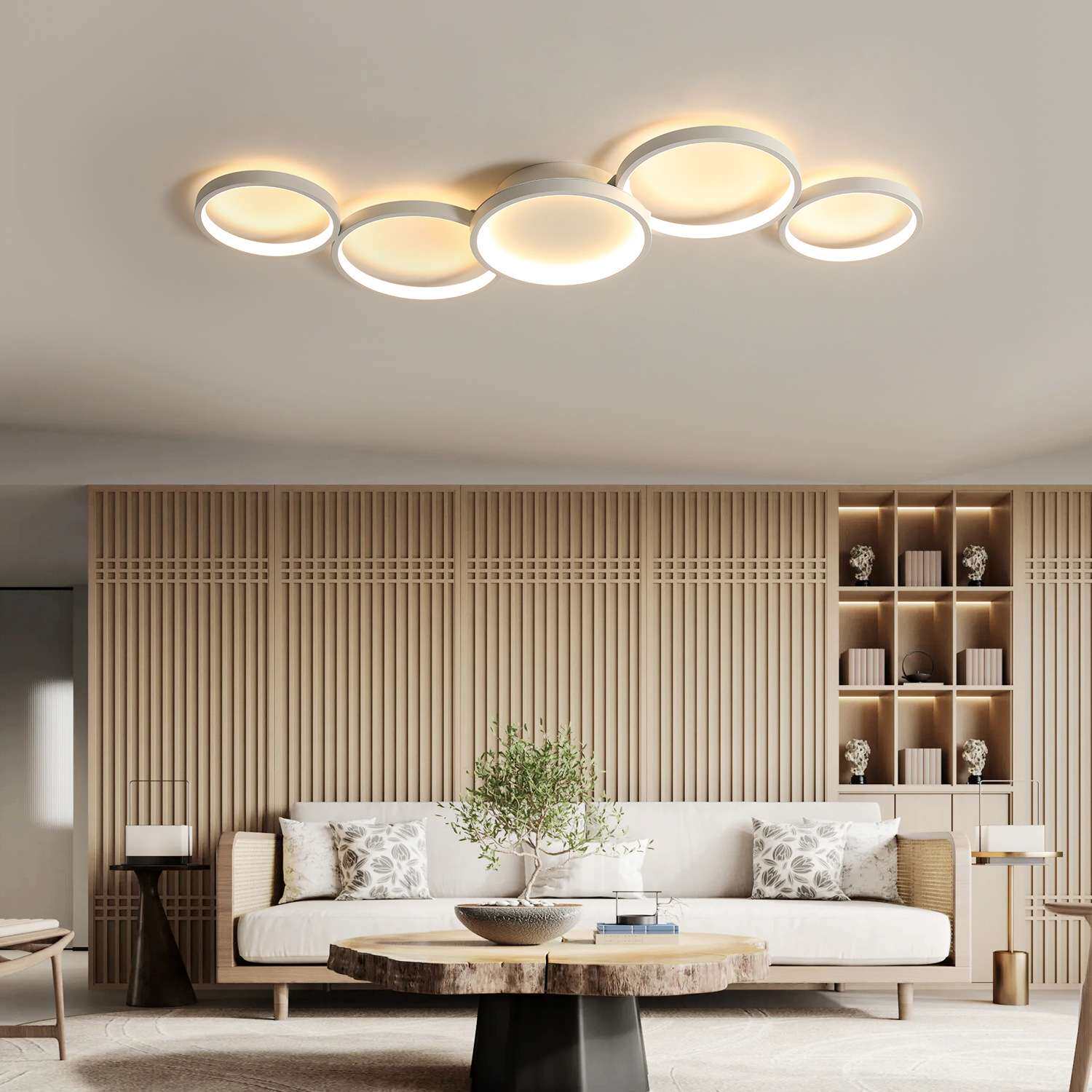 2023新款吸顶灯简约led现代房间灯具个性圆形卧室灯书房客灯饰