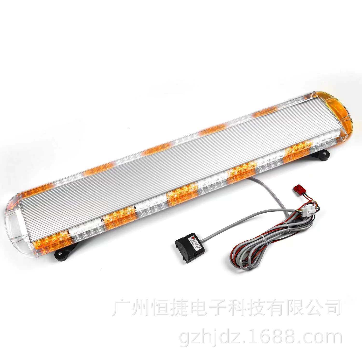 88LED长排警示灯汽车47英寸88W长条爆闪灯交通工程车顶开道频闪灯