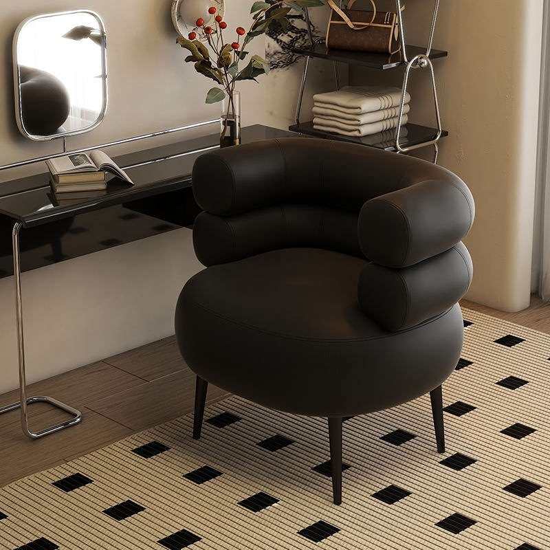 家用卧室轻奢化妆椅梳妆台凳子舒适久坐椅子休闲单人沙发美甲椅子