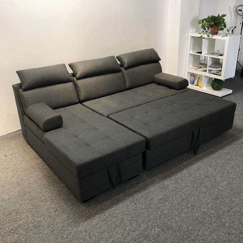 可折叠沙发床客厅两用多功能储物伸缩沙发小户型棉麻布艺沙发床