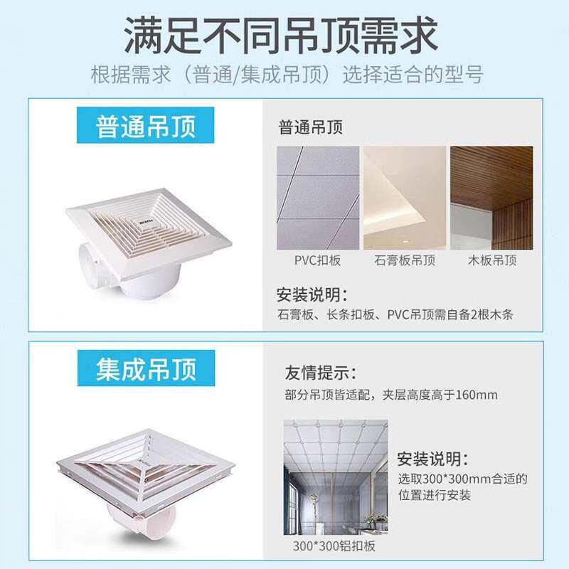 绿岛风BPT10-12-BH换气扇吸顶式排气扇卫生间管道天花板吊顶排风