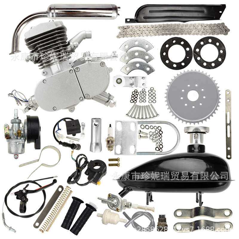 自行车改装配件49 50 80CC发动机全车套件Motorised Bike Engine