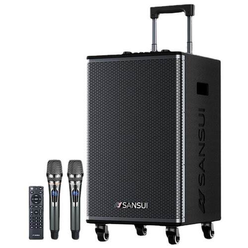 山水 SANSUI E10广场舞音响 户外音响k歌演出移动便携式拉杆